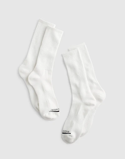 Two-Pack MWL Cloudlift Crew Socks | Madewell