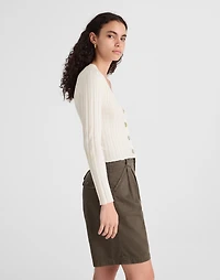 Ribbed V-Neck Cardigan | Madewell