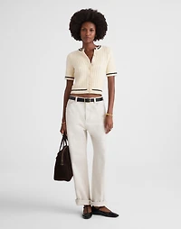 Short Puff-Sleeve Cardigan | Madewell