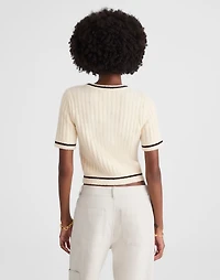Short Puff-Sleeve Cardigan | Madewell