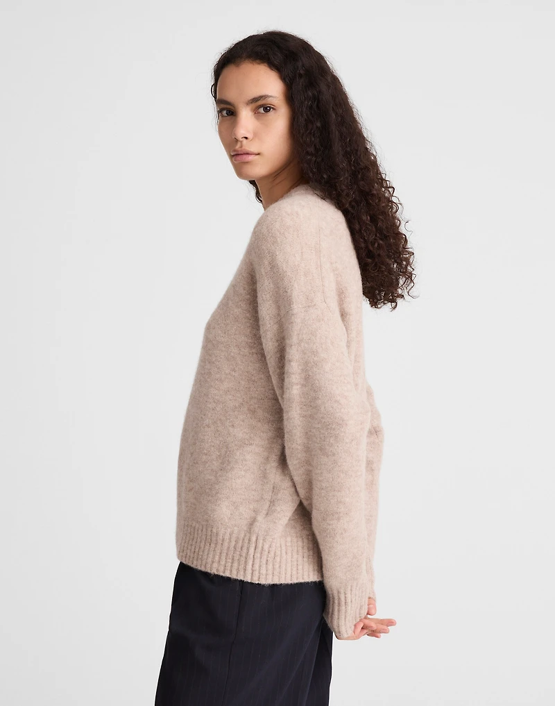 CloudSoft Drop-Shoulder Crewneck Sweater | Madewell
