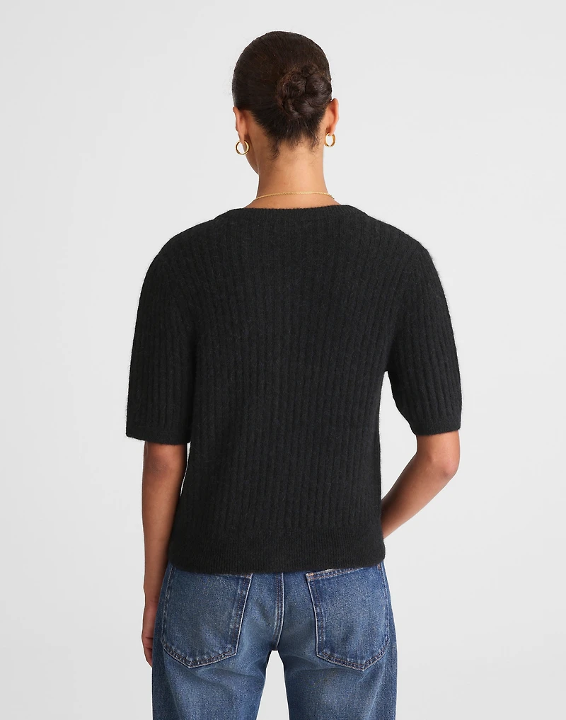 Patch-Pocket Puff-Sleeve Cardigan | Madewell
