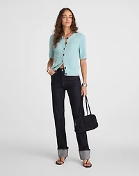 Patch-Pocket Puff-Sleeve Cardigan | Madewell