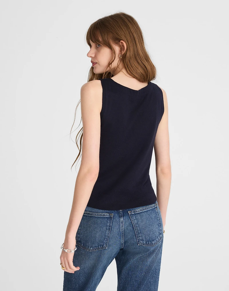 Boatneck Sleeveless Sweater | Madewell
