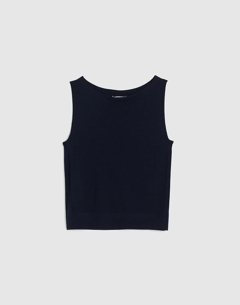 Boatneck Sleeveless Sweater | Madewell