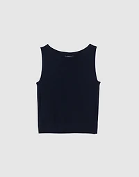 Boatneck Sleeveless Sweater | Madewell