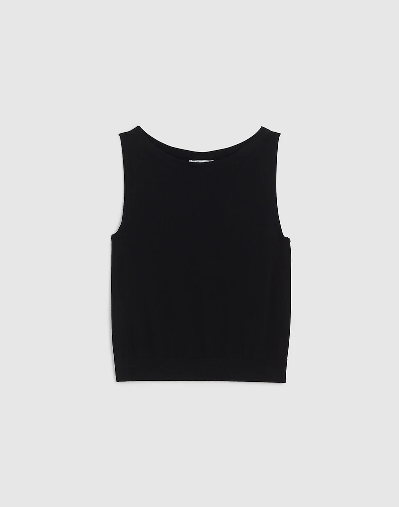 Boatneck Sleeveless Sweater | Madewell