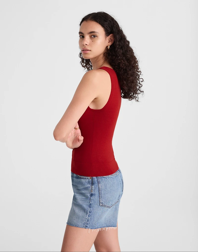 Boatneck Sleeveless Sweater | Madewell