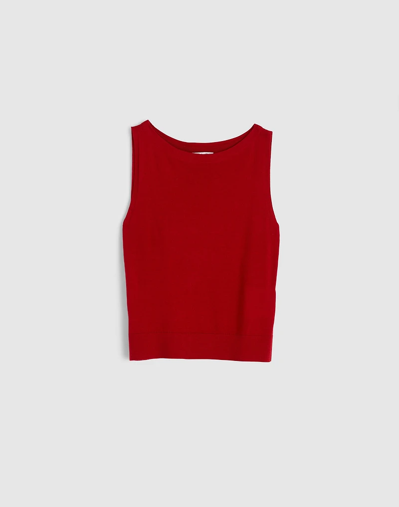 Boatneck Sleeveless Sweater | Madewell
