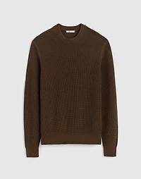 Cotton Shaker Stitch Crewneck Sweater | Madewell