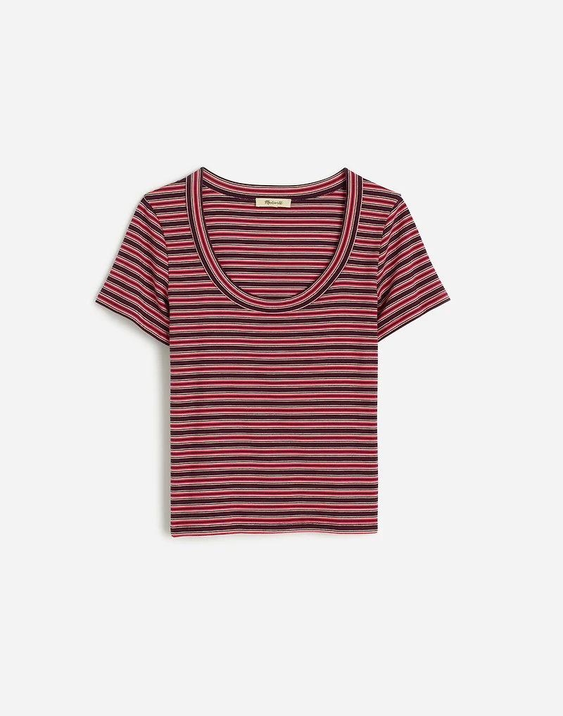 Re)generative Cotton Ribbed Scoopneck Tee
