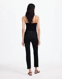 Denim Slim Crop Pants Black Rinse | Madewell