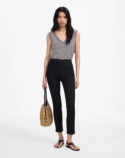Denim Slim Crop Pants Black Rinse | Madewell