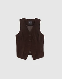 Cutaway Vest Suede | Madewell