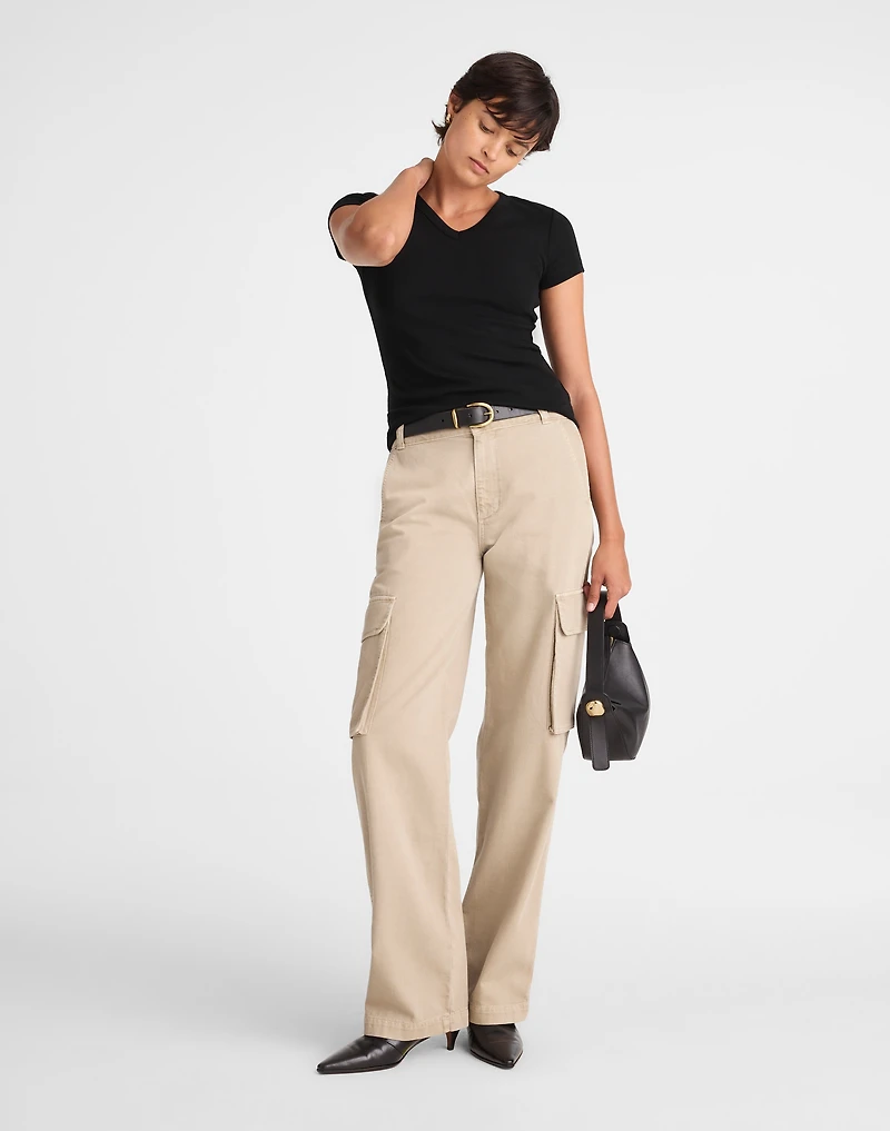 V-Neck Baby Tee Compact Cotton | Madewell