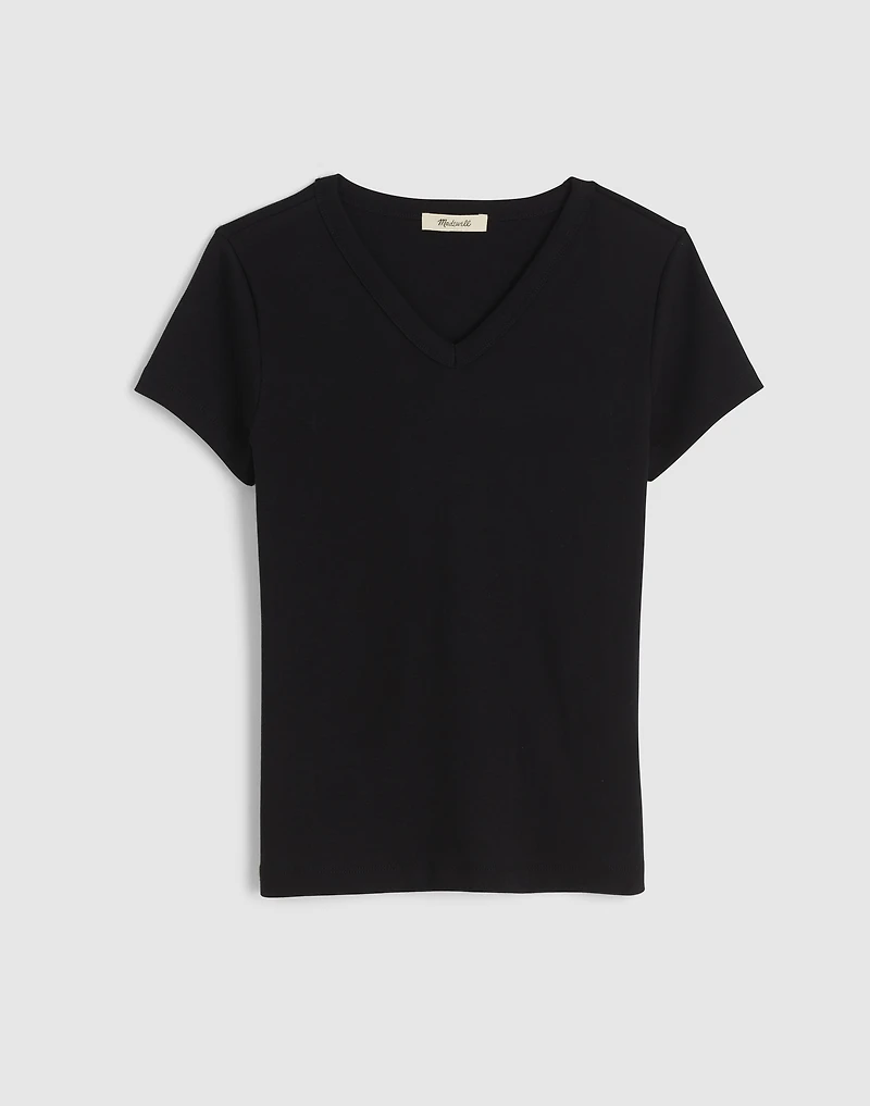 V-Neck Baby Tee Compact Cotton | Madewell