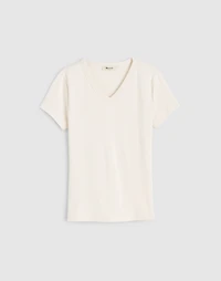 V-Neck Baby Tee Compact Cotton | Madewell