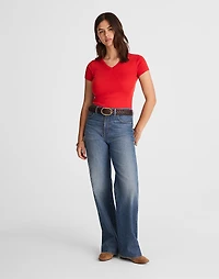 V-Neck Baby Tee Compact Cotton | Madewell