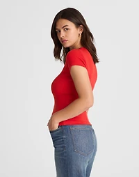 V-Neck Baby Tee Compact Cotton | Madewell