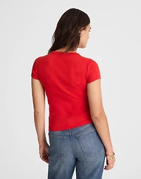 V-Neck Baby Tee Compact Cotton | Madewell