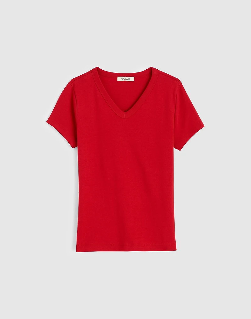 V-Neck Baby Tee Compact Cotton | Madewell