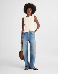 Ribbed Crewneck Shell Top | Madewell