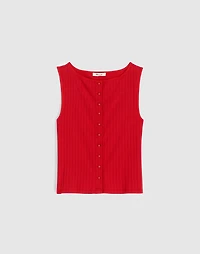 Ribbed Crewneck Vest Tank | Madewell