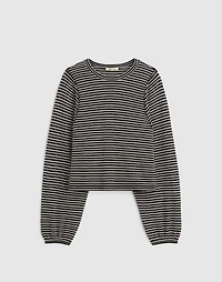 Striped Curved Long-Sleeve Tee | Madewell