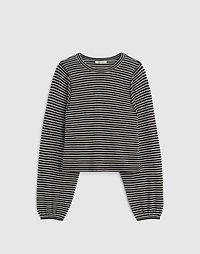 Striped Curved Long-Sleeve Tee | Madewell