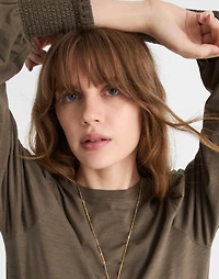 Smocked Long-Sleeve Top | Madewell