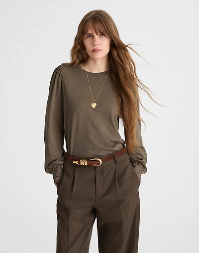 Smocked Long-Sleeve Top | Madewell