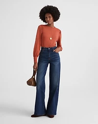 Smocked Long-Sleeve Top in Soft Slub | Madewell
