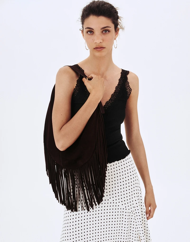 Lace-Trim V-Neck Tank | Madewell