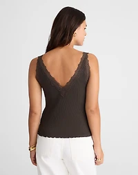 Lace-Trim V-Neck Tank | Madewell