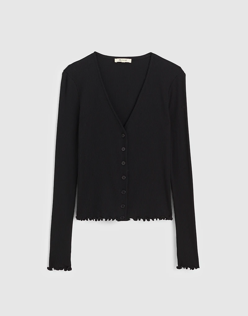 Lettuce-Hem V-Neck Cardigan | Madewell