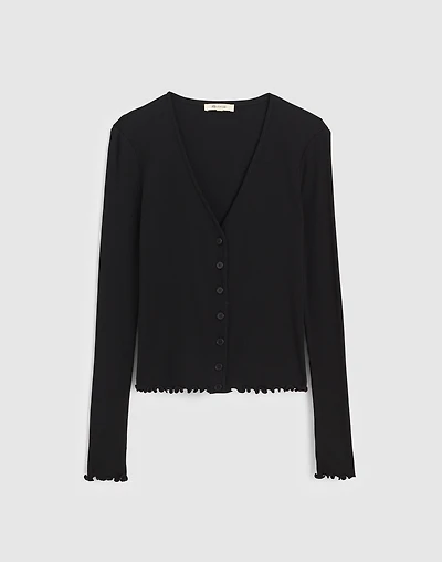 Lettuce-Hem V-Neck Cardigan | Madewell