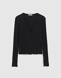 Lettuce-Hem V-Neck Cardigan | Madewell
