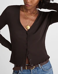 Lettuce-Hem V-Neck Cardigan | Madewell
