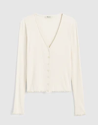 Lettuce-Hem V-Neck Cardigan | Madewell