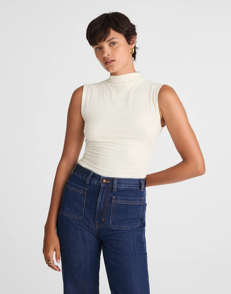 Ruched Mockneck Tank | Madewell