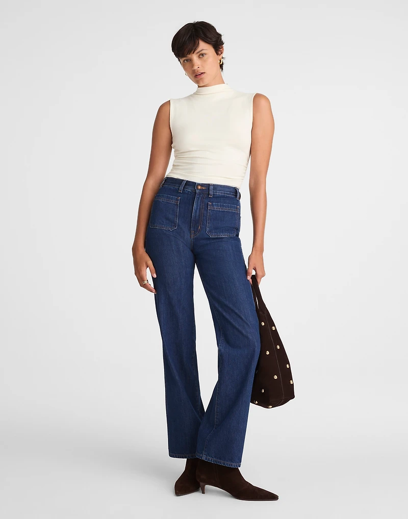 Ruched Mockneck Tank | Madewell