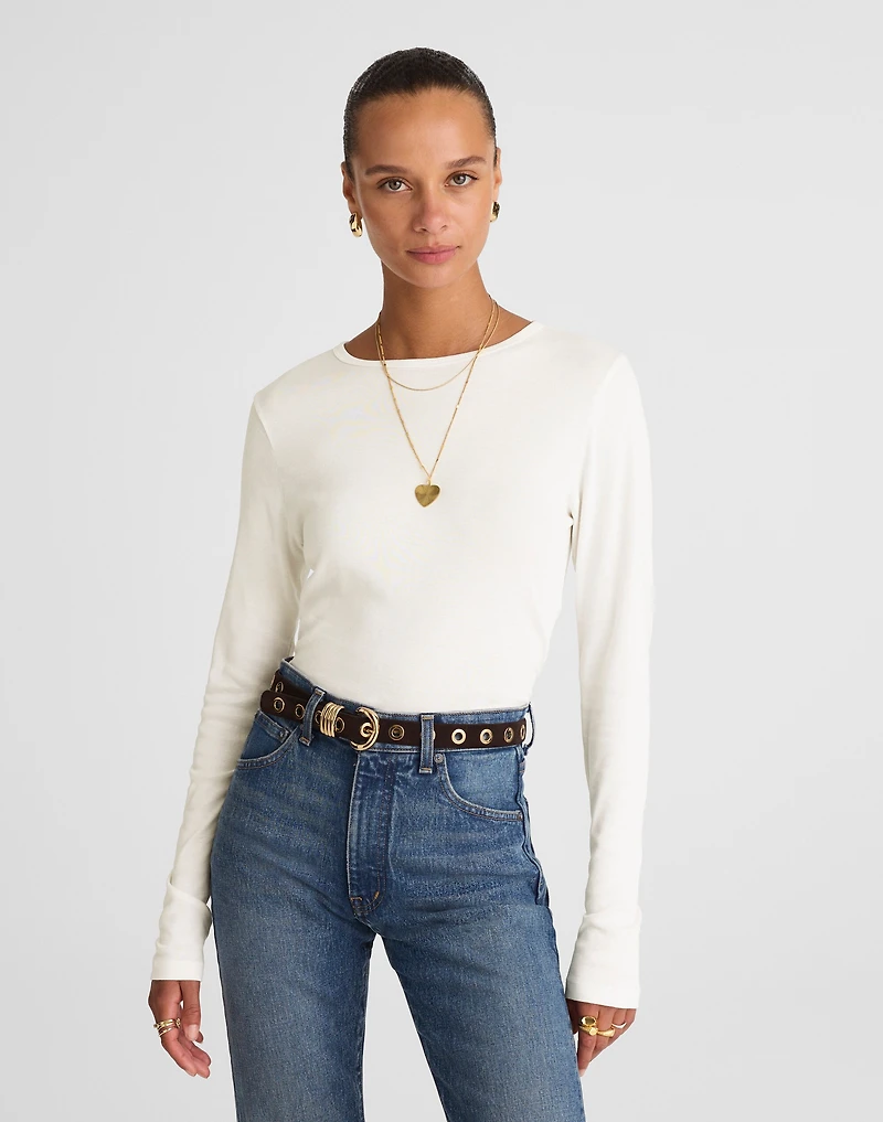 Crewneck Long-Sleeve Tee | Madewell