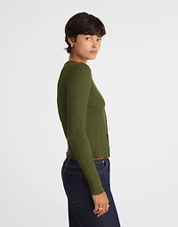 Lettuce-Hem Ribbed Cardigan | Madewell