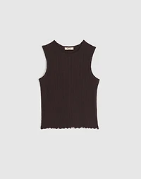Lettuce-Hem Ribbed Tank | Madewell