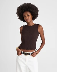 Lettuce-Hem Ribbed Tank | Madewell