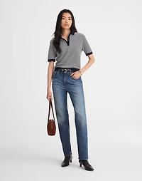 Striped Shrunken Polo Tee | Madewell