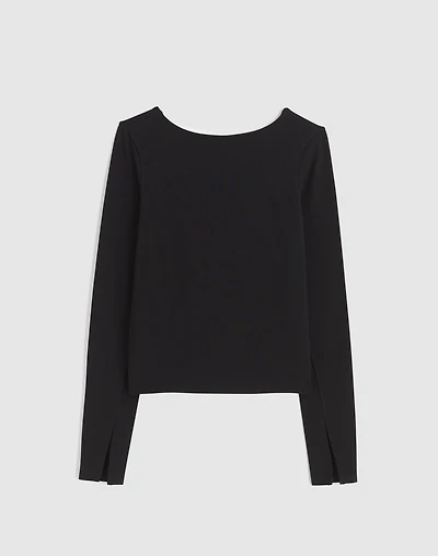 Long-Sleeve Scoopback Tee | Madewell