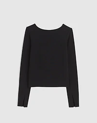 Long-Sleeve Scoopback Tee | Madewell