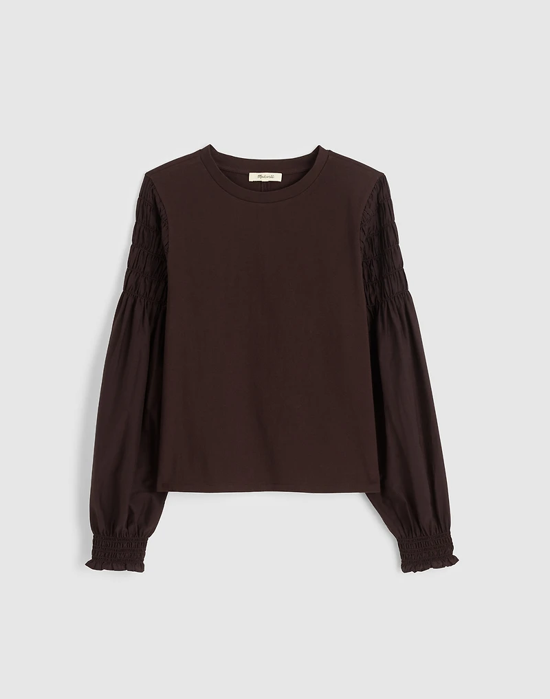 Smocked Long-Sleeve Tee | Madewell