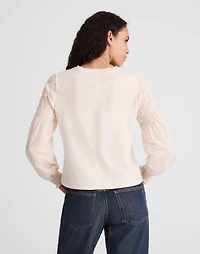 Smocked Long-Sleeve Tee | Madewell
